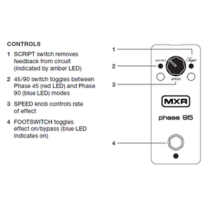 MXR M290 Phase 95 - Mini Pedal (Phase 45 and Phase 90 circuits)-Easy Music Center
