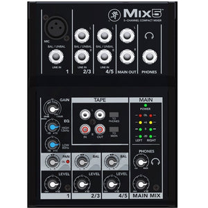 Mackie MIX5 5-Channel Compact Mixer-Easy Music Center