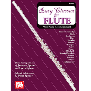 Mel Bay 96300 Easy Classics for Flute - with Piano Accompaniment-Easy Music Center
