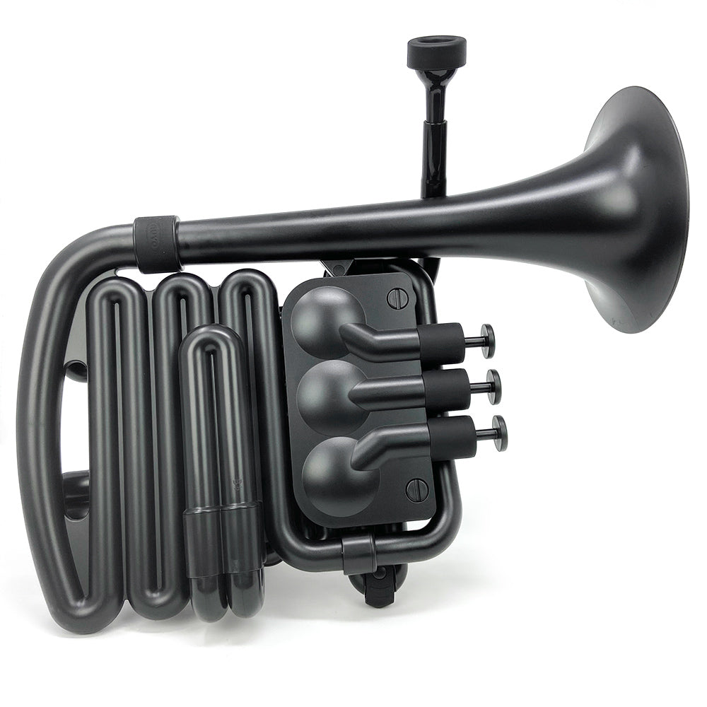 Black Colored Instrument Black Trumpet Instrument