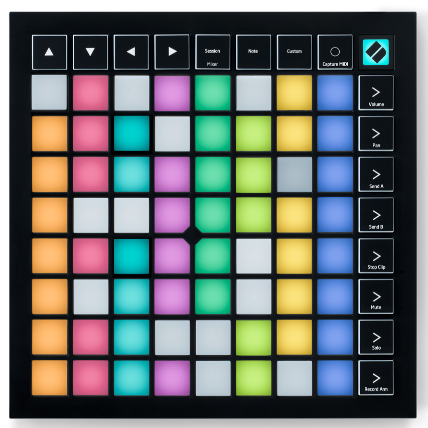 Novation LAUNCHPADX 64-pad MIDI grid controller for Ableton Live-Easy Music Center