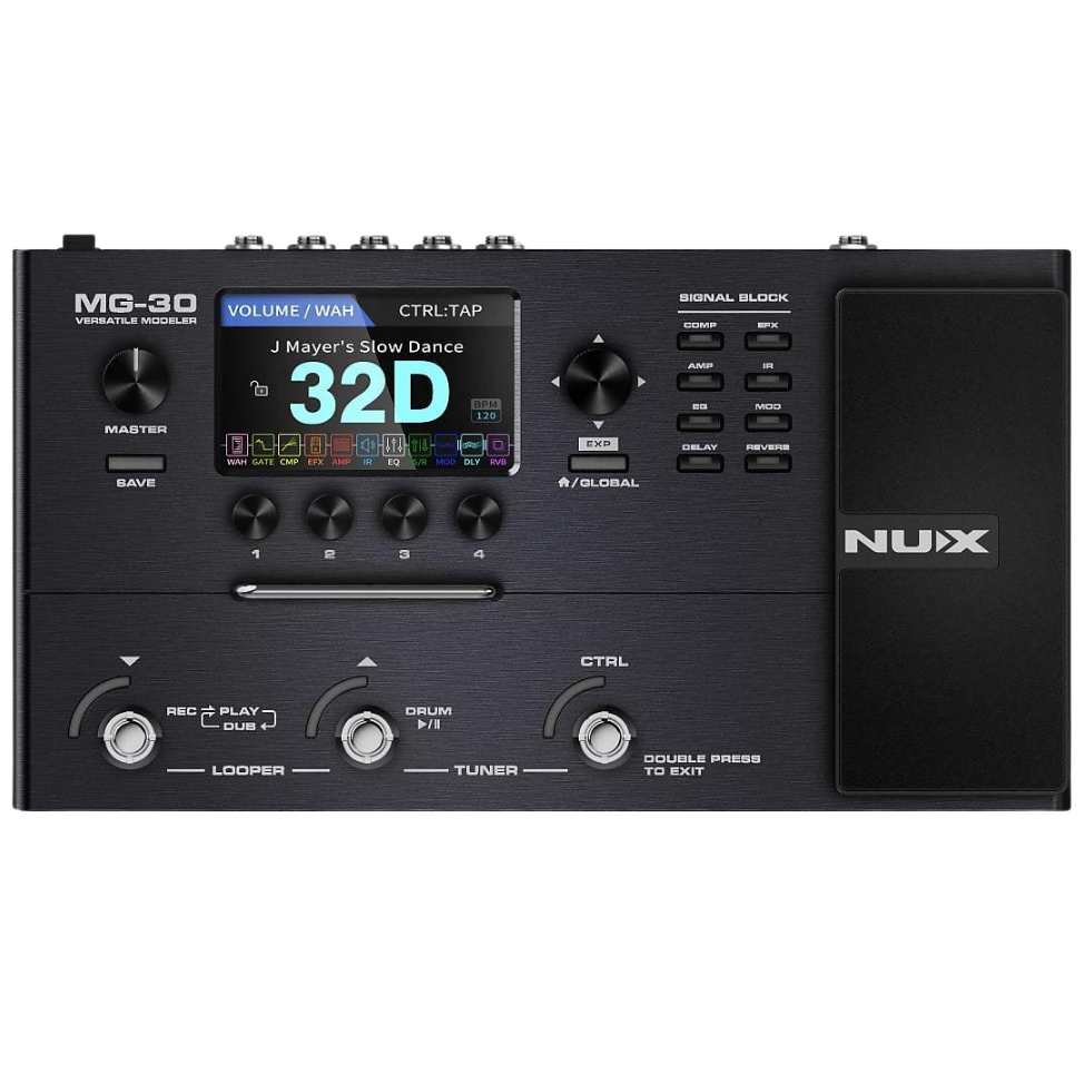 NUX MG-30 Deluxe Micro Guitar Processor, Multi-Effects