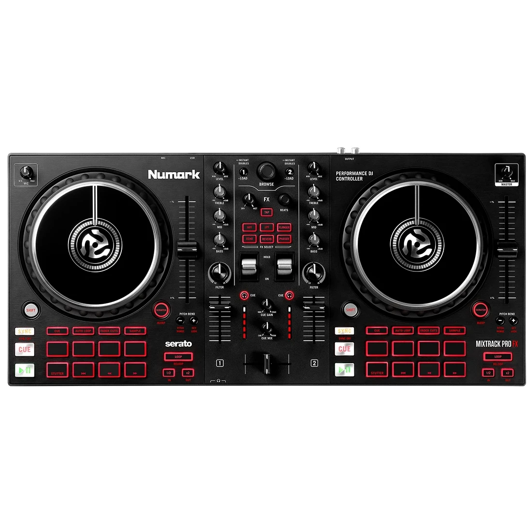 Numark MIXTRACKPROFX 2-Deck DJ Controller with FX Paddles – Easy
