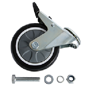 On-Stage 212255 4" Front Wheel w/ Hardware for UTC2200, Single-Easy Music Center