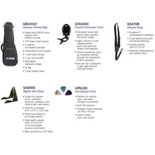 Load image into Gallery viewer, On Stage Stands UPK1000 Soprano Ukulele Accessories Bundle-Easy Music Center
