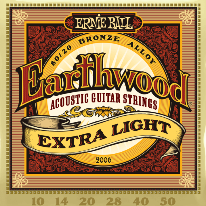 Idol kapok dash Ernie Ball P02006 Earthwood Extra Light 80/20 Bronze Acoustic Guitar S –  Easy Music Center