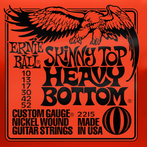 Ernie Ball 2215 Skinny Top Heavy Bottom Slinky Nickel Wound Electric Guitar Strings 10-52 Gauge-Easy Music Center