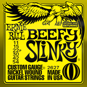 Ernie Ball 2627 Beefy Slinky Nickel Wound Electric Guitar Strings 11-54 Gauge-Easy Music Center