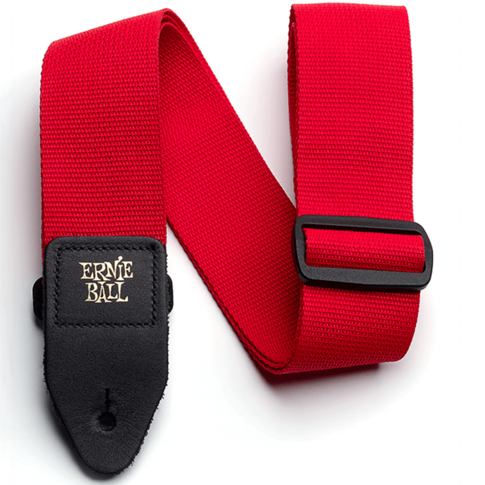 Ernie Ball P04040 Polypro Guitar Strap - Red-Easy Music Center
