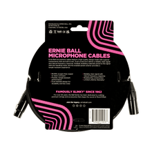 Load image into Gallery viewer, Ernie Ball P06392 20&#39; Braided XLR Mic Cable, XLRF to XLRM, Black-Easy Music Center
