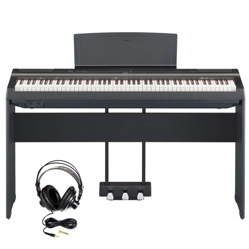 Yamaha P125B Digital Piano Bundle, Black-Easy Music Center