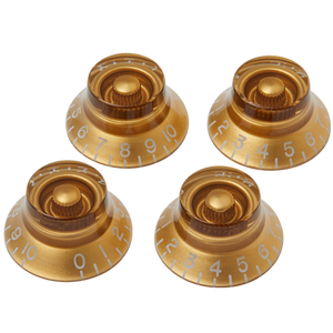 Gibson PRHK-020 Top Hat Knobs, Gold (4 pcs.)-Easy Music Center