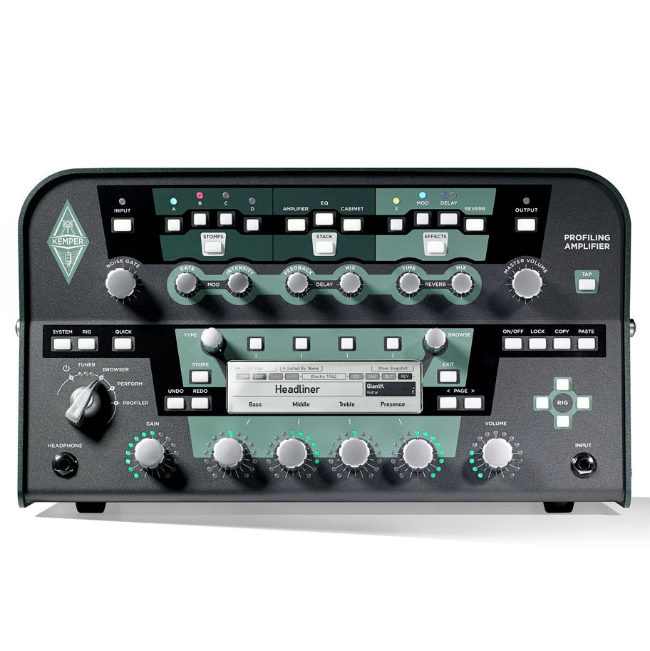 Kemper PROFILER-HEAD-B Amp Head Format Multi-Effects Processor and Preamp, Black-Easy Music Center