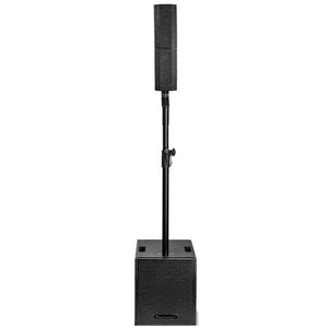Powerwerks PWRPA2 2000w Column Speaker System w/ Bluetooth, 3 Channel Mixer, 12" Subwoofer-Easy Music Center