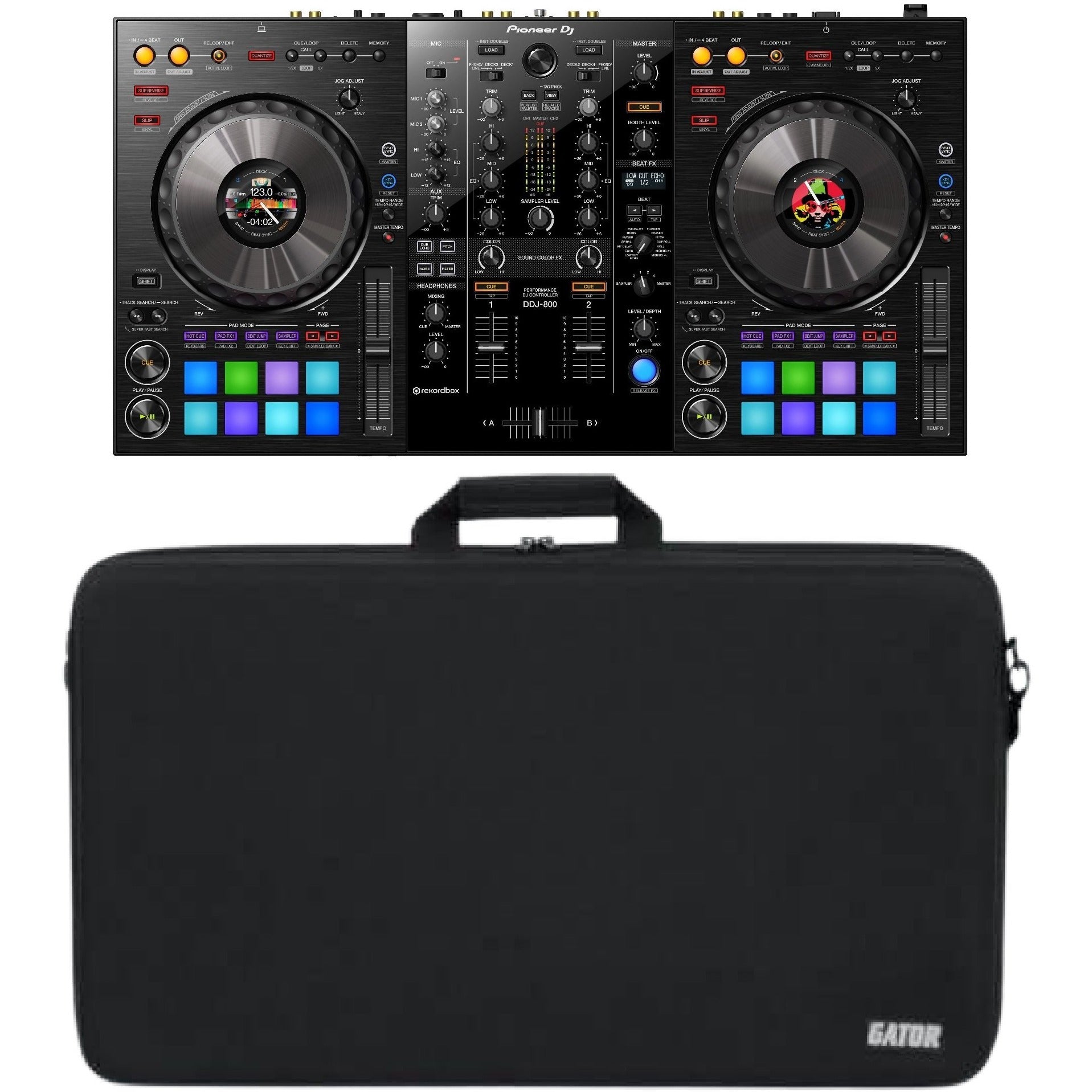 DDJ-800 2-channel performance DJ controller for rekordbox (Black) - Pioneer  DJ