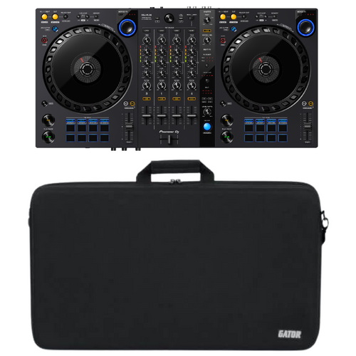 Pioneer DDJ-FLX6 4-channel DJ Controller & GU-EVA-2816-4 Soft Bag Bundle-Easy Music Center