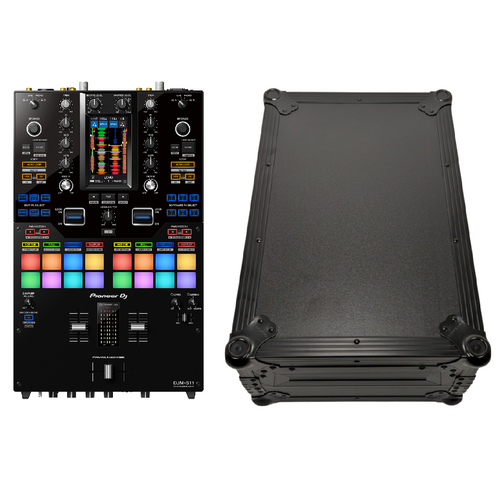 Pioneer DJM-S11 Professional scratch style DJ mixer & FZ10MIXBL Hard Case Bundle-Easy Music Center