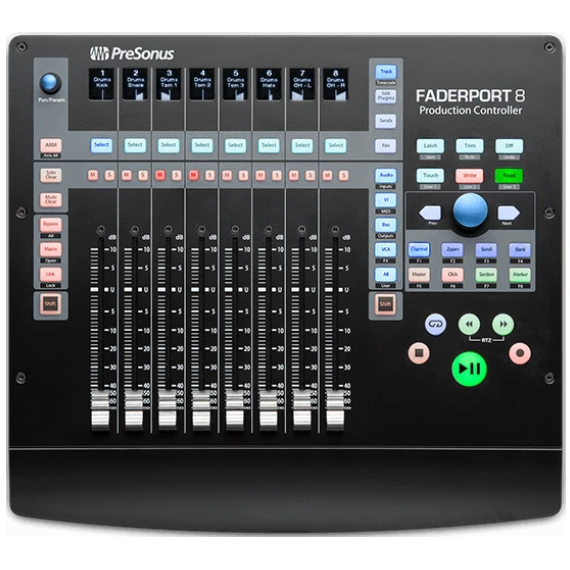 Presonus FADERPORT8 USB Control Surface with 8 Motorized Faders-Easy Music Center