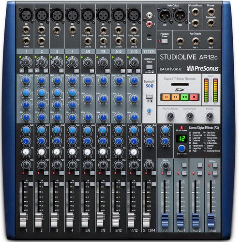 Presonus SLMAR12C 12-channel Hybrid Digital/Analog Performance Mixer-Easy Music Center