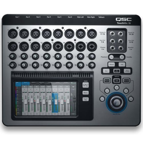 QSC TOUCHMIX-16 TouchMix-16 16-Channel Compact Digital Mixer with Bag-Easy Music Center