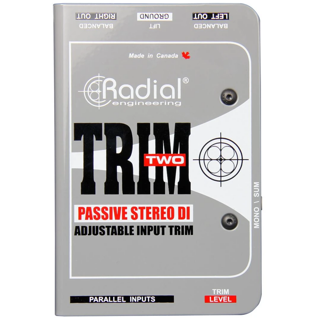 Radial Engineer R8001117 Trim-Two, Passive DI for AV with Level Control-Easy Music Center