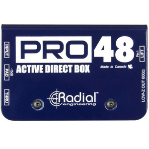 Radial Engineering R8001105 PRO48, Phantom Powered Active DI-Easy Music Center