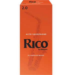Rico by D'Addario Alto Sax Reeds, Strength 2, 25-pack-Easy Music Center