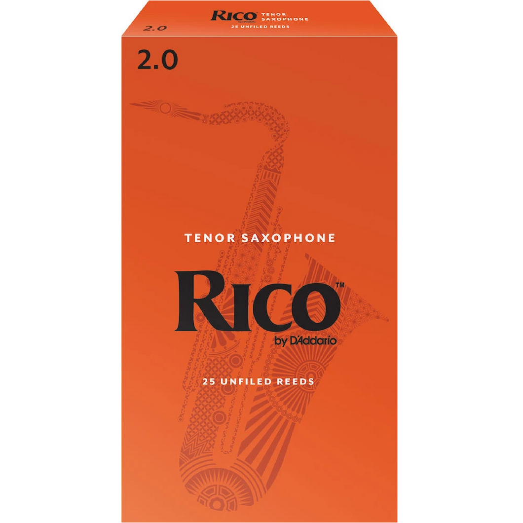 Rico by D'Addario Tenor Sax Reeds, Strength 2, 25-pack-Easy Music Center