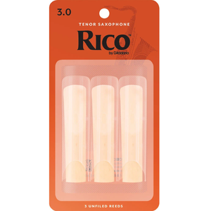 Rico by D'Addario Tenor Sax Reeds, Strength 3, 3-pack-Easy Music Center