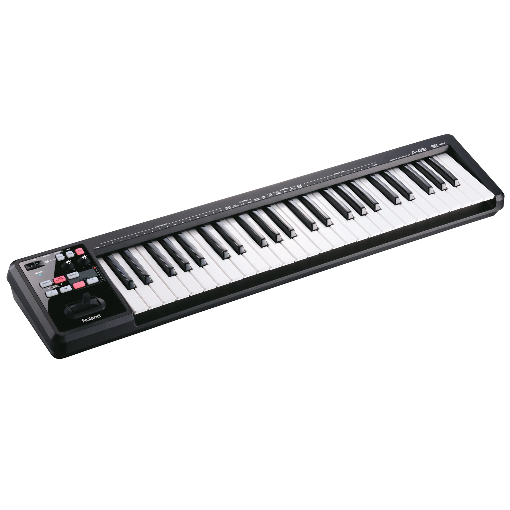 Roland A-49-BK MIDI Keyboard Controller, Black – Easy Music Center Roland A-49-BK MIDI Keyboard Controller, Black – Easy Music Center