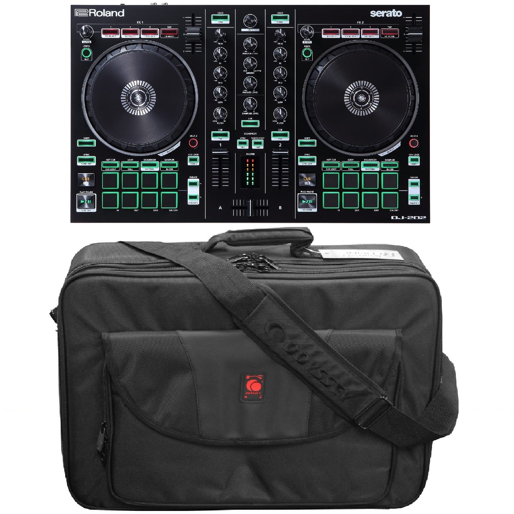 Roland DJ DJ Controller & BRLDIGITALXLE Soft Bag Bundle