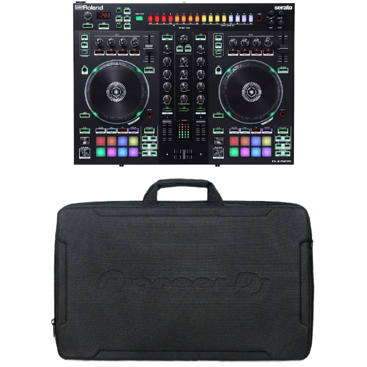 Roland DJ-202 DJコントローラー ハードケース付き Roland DJ-505 DJ Controller & DJC-B2 Soft Case Bundle – Easy