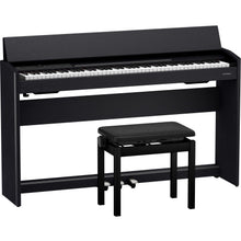 Load image into Gallery viewer, Roland F701-CB 88-Key Compact Upright Style Digital Piano w/ Bench, Black-Easy Music Center
