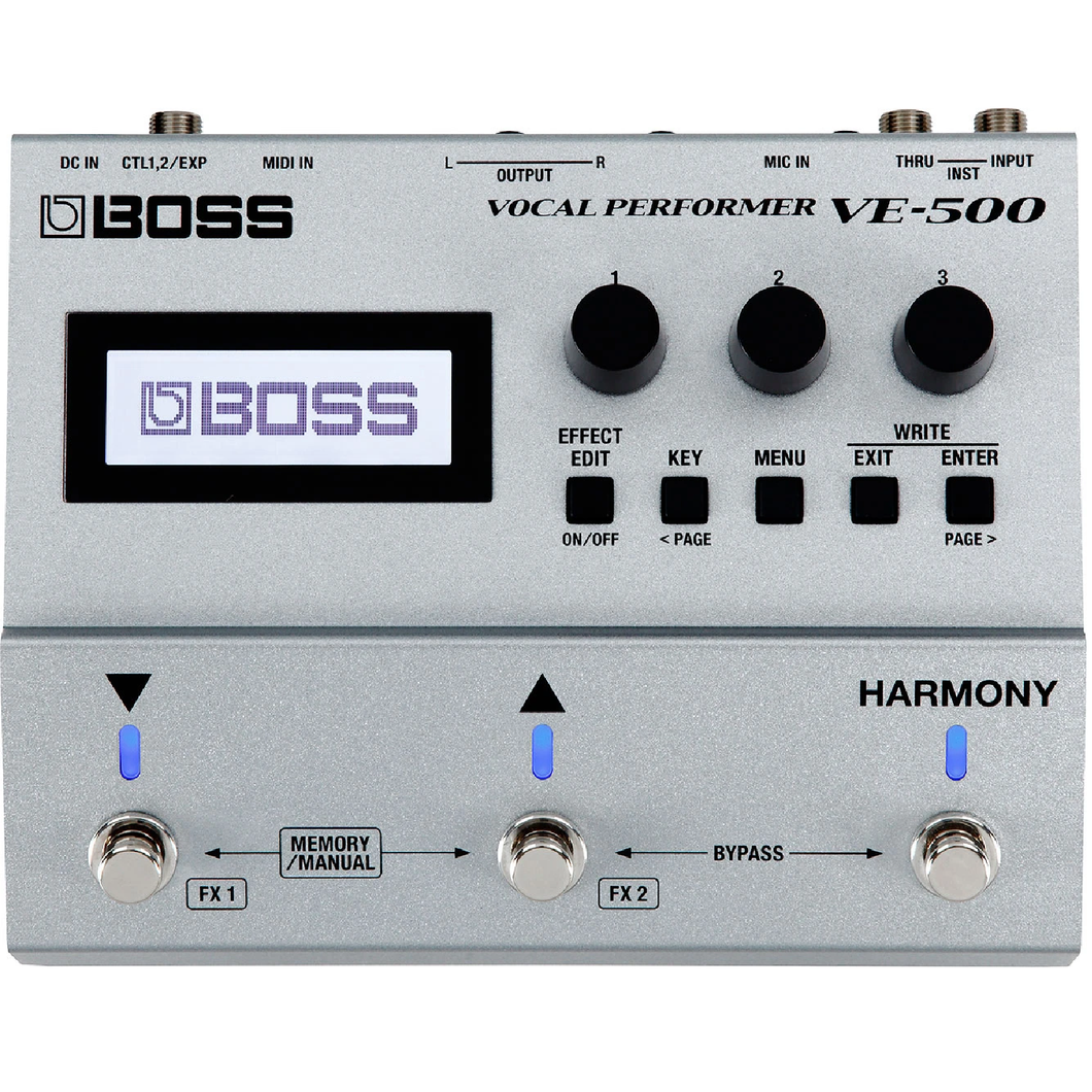 Boss VE-500 Vocal Performer Vocal Pedal-Easy Music Center
