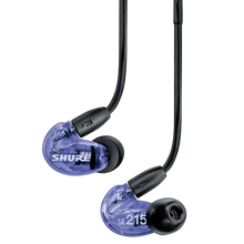 Load image into Gallery viewer, Shure SE215SPE-PL Sound Isolating Earphones w/ Dynamic MicroDriver, Purple-Easy Music Center
