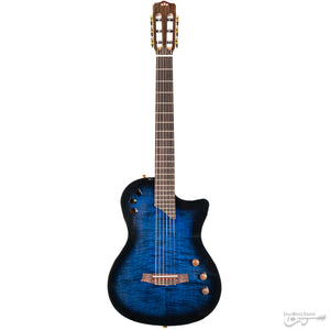 Cordoba STAGE-BLUEBURST LTD Blue Burst Fully Hollow Thin Body Classical Guitar w/ Electroncis-Easy Music Center
