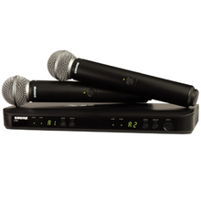 Load image into Gallery viewer, Shure BLX288/SM58-H10 Dual Channel Handheld Wireless System with (2) SM58 Handheld Mics (542-572 MHz)-Easy Music Center
