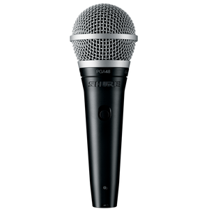 Shure PGA48-XLR Cardioid Dynamic Vocal Microphone with XLR Cable-Easy Music Center