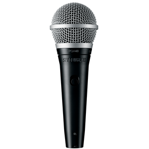 Shure PGA48-XLR Cardioid Dynamic Vocal Microphone with XLR Cable Shure PGA48-XLR Cardioid Dynamic Vocal Microphone with XLR Cable