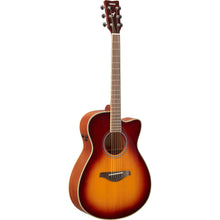 Load image into Gallery viewer, Yamaha FSC-TA-BS Small Body Folk Trans-Acoustic Guitar w/Cutaway and Electronics, Brown Sunburst-Easy Music Center
