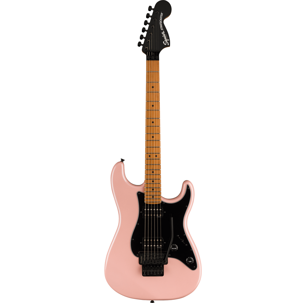 Squier 037-0240-533 Contemporary Strat w/ Trem, HH, Roated MN, Shell Pink Pearl-Easy Music Center