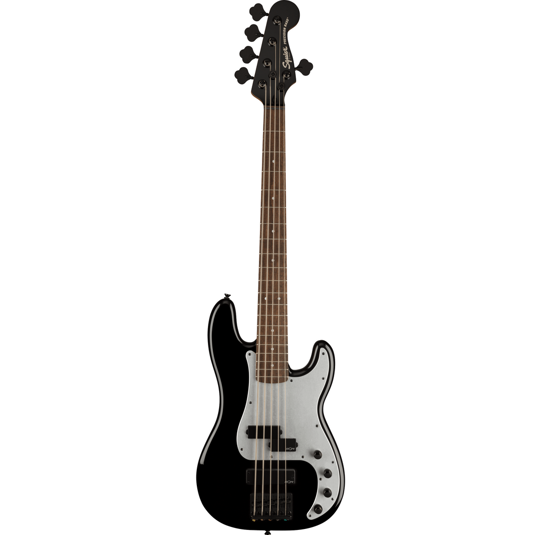 Squier 037-0491-506 Contemporary Active P-Bass V, PH, Laurel FB, Black-Easy Music Center