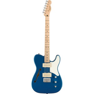 Squier 037-7020-502 Paranormal Cabronita Thinline Tele, MN, Lake Placid Blue-Easy Music Center