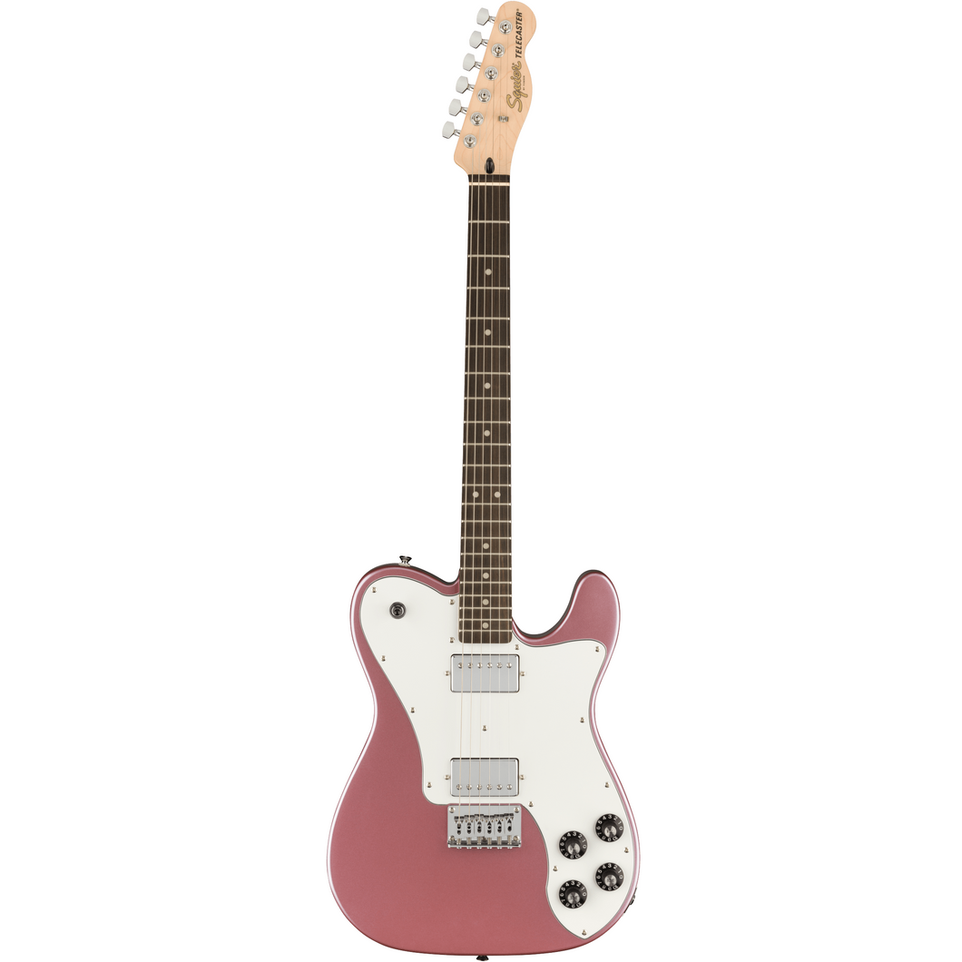 Squier 037-8250-566 Affinity Tele Deluxe, HH, RW, WPG, Burgundy Mist-Easy Music Center