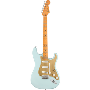 Squier 037-9510-572 40th Ann Strat, Vintage Edition, Maple FB, Satin Sonic Blue-Easy Music Center