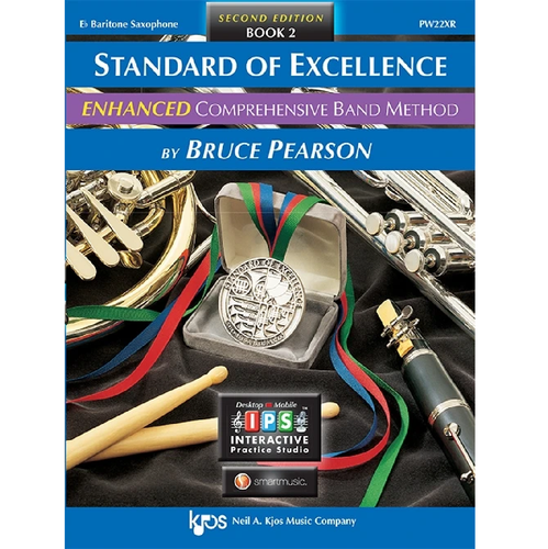Kjos PW22XR Standard of Excellence Enhanced Band Method Book 2 - Bari Sax-Easy Music Center