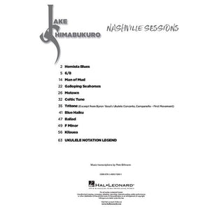 Hal Leonard HL00194399 Jake Shimabukuro - Nashville Sessions-Easy Music Center