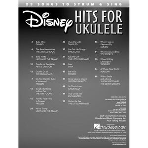Hal Leonard HL00151250 Disney Hits For Ukulele-Easy Music Center