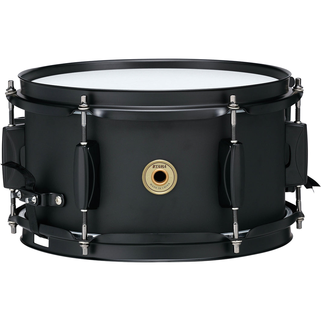 Tama BST1055MBK 5.5x10 Snare Drum, Metalworks Steel, Black/Black-Easy Music Center