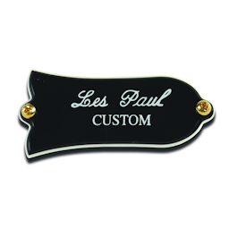 Gibson PRTR-020 Truss Rod Cover, "Les Paul Custom", Black-Easy Music Center